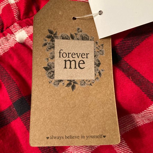 Red Plaid Dress/Top and Pajama Set Girls 2T - Picture 5 of 15